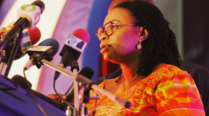  Mrs Charlotte Osei, the Chairperson of the Electoral Commission.  Picture: EMMANUEL ASAMOAH ADDAI